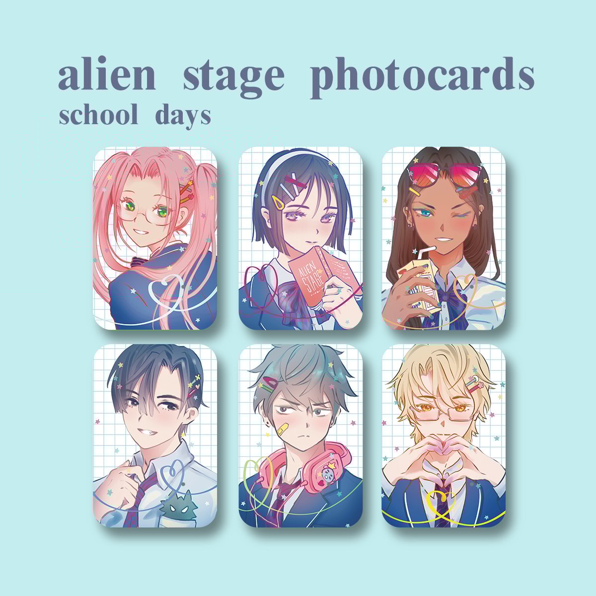 エイリアンステージ　School カード Alien Stage Photocards - School Days | Studio Velvet KT